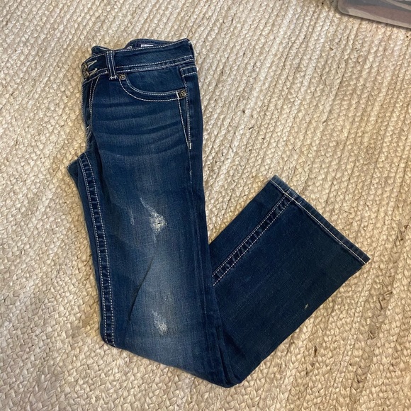 Medium Wash Miss Me Bootcut Jeans - Picture 2 of 3